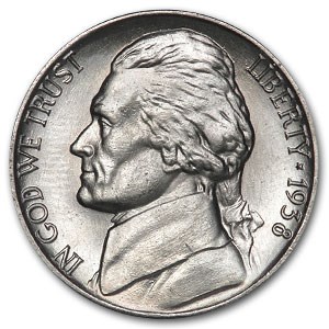 1938 Jefferson Nickel BU 1938 Jefferson Nickel BU